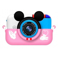 Детский цифровой фотоаппарат Children's Fun Camera Микки сине-розовый