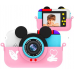 Детский цифровой фотоаппарат Children's Fun Camera Микки сине-розовый