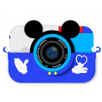 Детский цифровой фотоаппарат Children's Fun Camera Микки синий